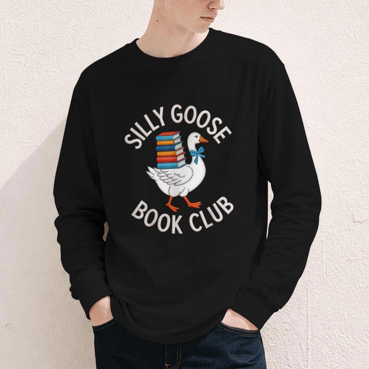 Silly Goose Book Club Reading Lover Youth Long Sleeve Tee