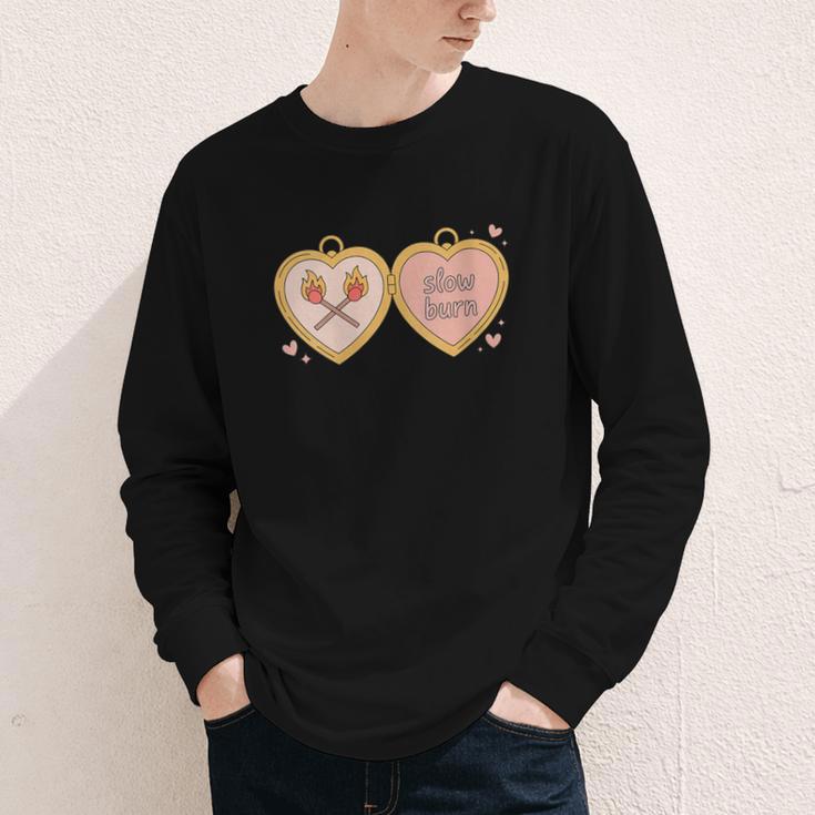 Slow Burn Romance Book Lover Tee Youth Long Sleeve Tee