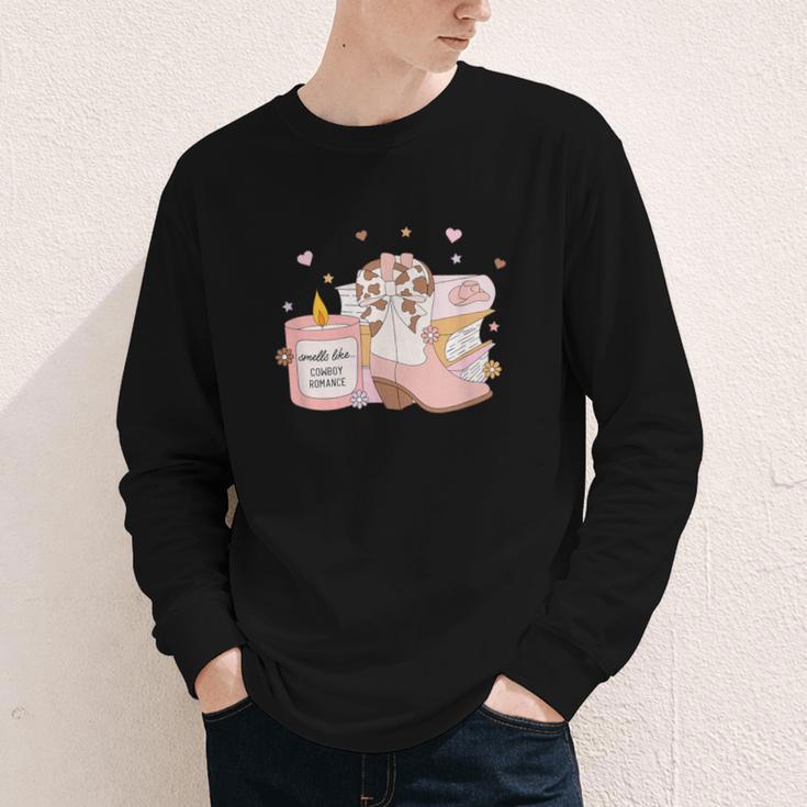 Smells Like Cowboy Romance Book Lover Youth Long Sleeve Tee