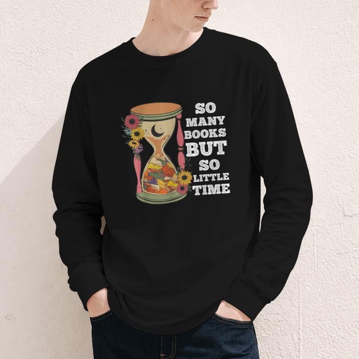 So Many Books But So Little Time Tee For Bookworms Readers Youth Long Sleeve Tee