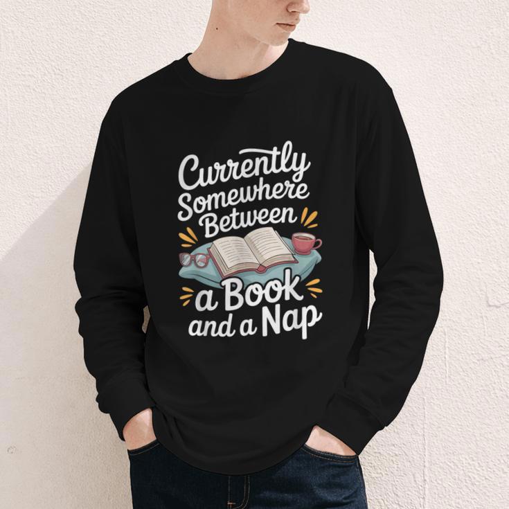 Somewhere Between a Book And a Nap – Cozy Reading Youth Long Sleeve Tee