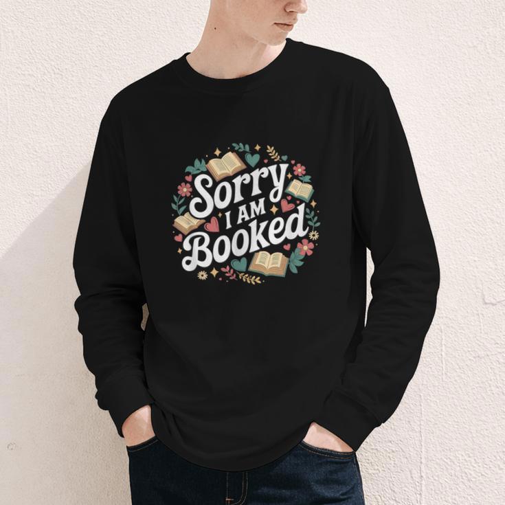 Sorry i Am Booked Reading Read Books Reader Nerd Youth Long Sleeve Tee Sorry i Am Booked Reading Read Books Reader Nerd Youth Long Sleeve Tee