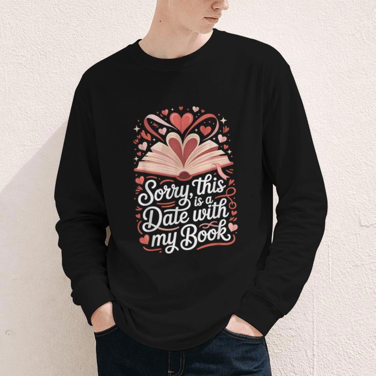Sorry This Is a Date With My Book Valentine Youth Long Sleeve Tee