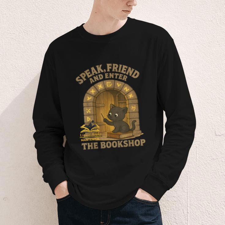 Speak Friend Enter Bookshop Magic Panther Youth Long Sleeve Tee