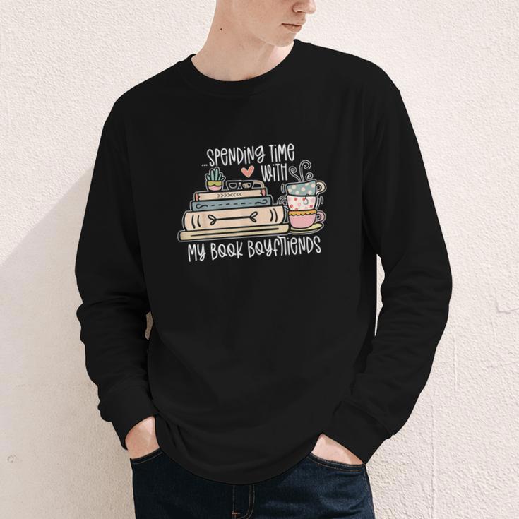 Spending Time With My Book Boyfriends Apparel Youth Long Sleeve Tee