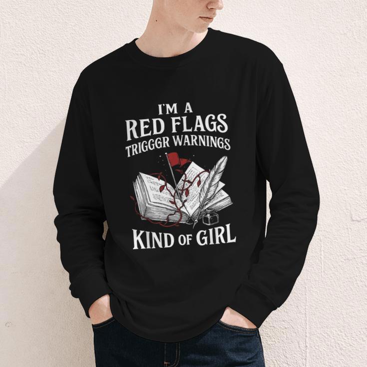 Spicy Book Reader Morally Gray Dark Romance Bookish Youth Long Sleeve Tee