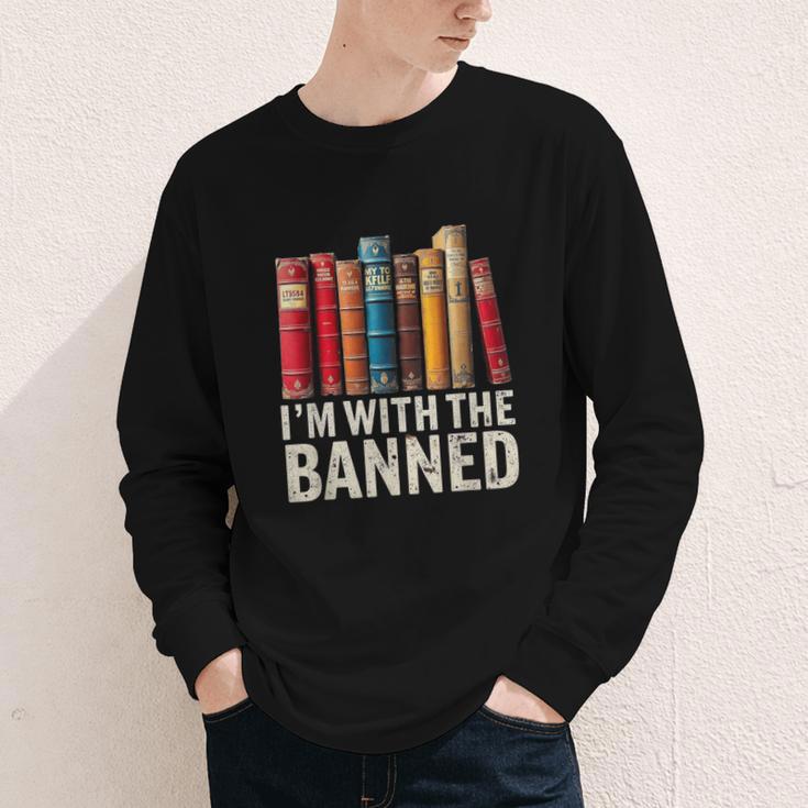 Support Banned Books Freedom I'm With The Banned Youth Long Sleeve Tee