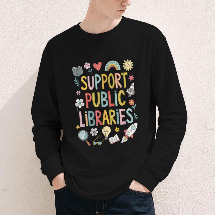 Support Public Libraries Reading Book Nerd Bookworm Literacy Youth Long Sleeve Tee Support Public Libraries Reading Book Nerd Bookworm Literacy Youth Long Sleeve Tee