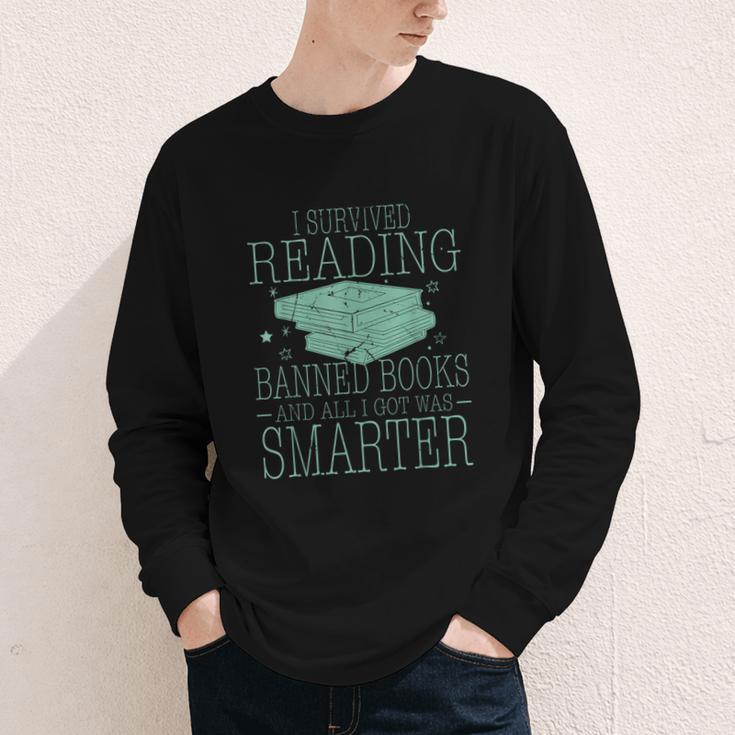 I Survived Reading Banned Books And All I Got Was Sma Youth Long Sleeve Tee