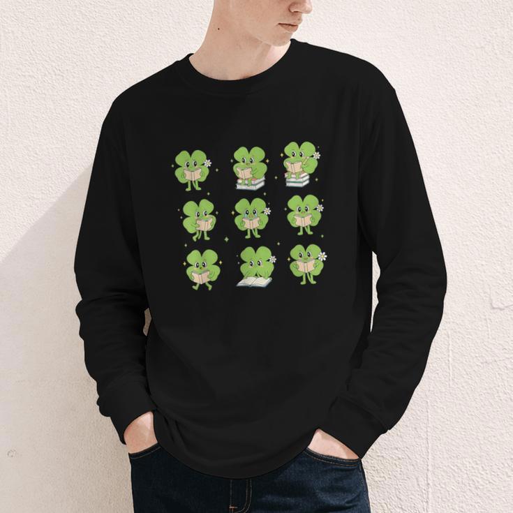 Teacher Reading Shamrock St Patrick’s Day Book Lover Kids Youth Long Sleeve Tee Teacher Reading Shamrock St Patrick’s Day Book Lover Kids Youth Long Sleeve Tee
