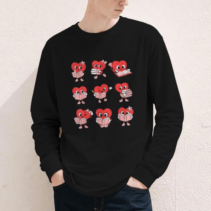 Teacher Valentines Day Reading Book Lover Bookworm Library Youth Long Sleeve Tee Teacher Valentines Day Reading Book Lover Bookworm Library Youth Long Sleeve Tee