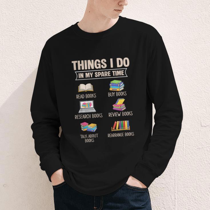 Things I Do In My Spare Time Book Reader Book Reading Lover Youth Long Sleeve Tee Things I Do In My Spare Time Book Reader Book Reading Lover Youth Long Sleeve Tee