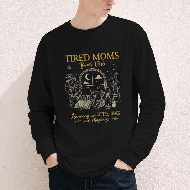 Tired Moms Book Club Coffee Chaos Chapters Youth Long Sleeve Tee Tired Moms Book Club Coffee Chaos Chapters Youth Long Sleeve Tee