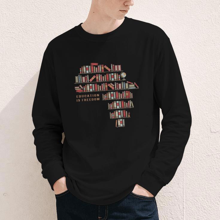 History Book Education Is Freedom Youth Long Sleeve Tee History Book Education Is Freedom Youth Long Sleeve Tee