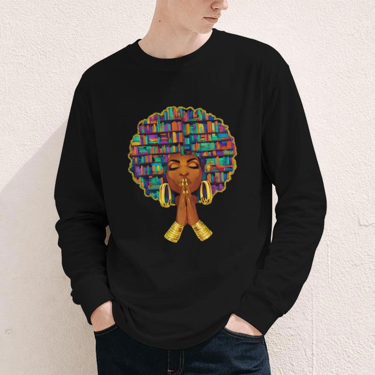 History Month Afro Women Book Lover Librarian Teacher Youth Long Sleeve Tee History Month Afro Women Book Lover Librarian Teacher Youth Long Sleeve Tee