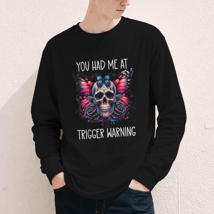You Had Me At Trigger Warning ShirtTrigger Warning Books Youth Long Sleeve Tee