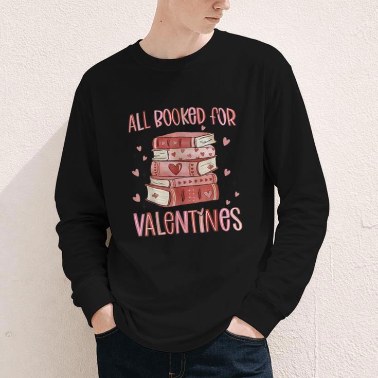 Valentines All Booked For Valentines Book Lovers Teacher Kid Youth Long Sleeve Tee