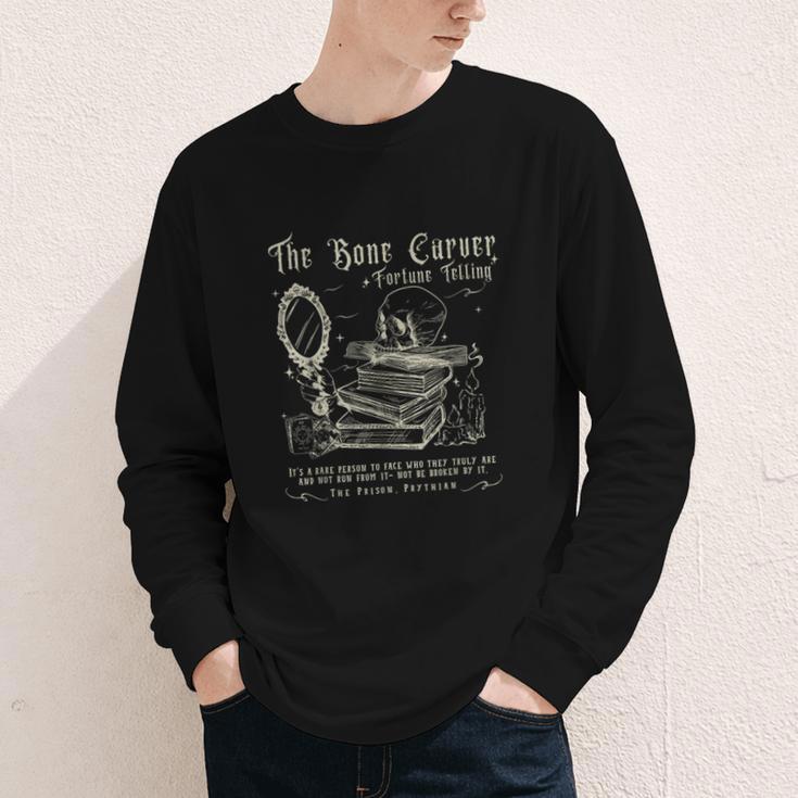 Vintage The Bone Carver Death God Tour Skeleton Spicy Books Youth Long Sleeve Tee