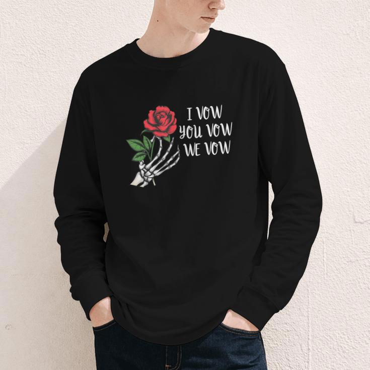 I Vow You Vow We Vow ShirtSmutty Fantasy Dark Romance Book Youth Long Sleeve Tee