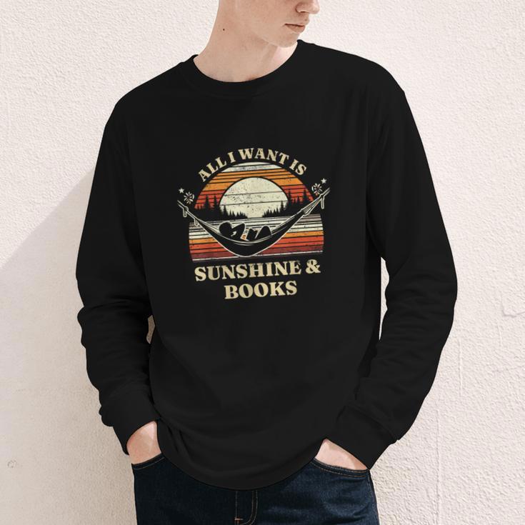 All I Want Is Sunshine & Books Summer Reading Youth Long Sleeve Tee