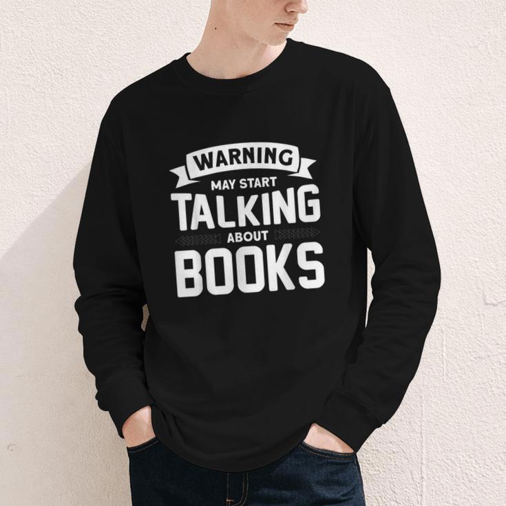 Warning I May Start Talking About Books Youth Long Sleeve Tee Warning I May Start Talking About Books Youth Long Sleeve Tee