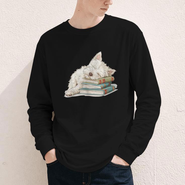 West Highland Terrier Books Dog Breed Westie For Men Women Girls Kids Youth Long Sleeve Tee