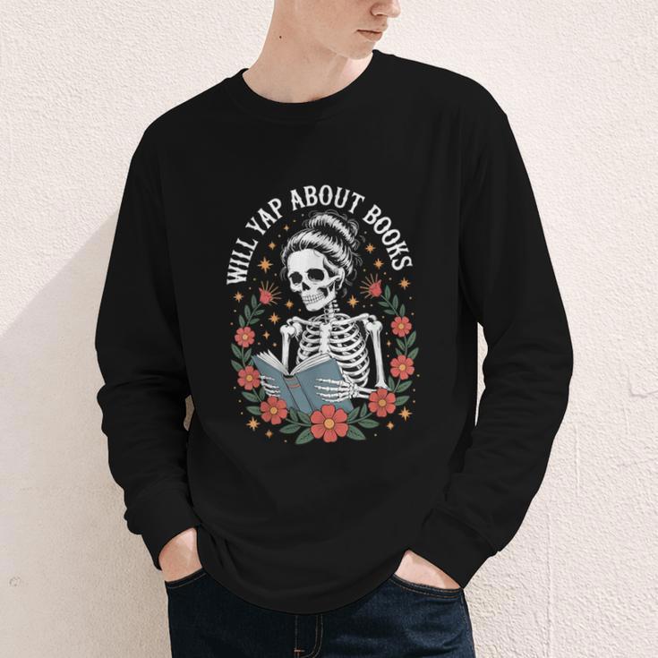 Will Yap About Books Youth Long Sleeve Tee