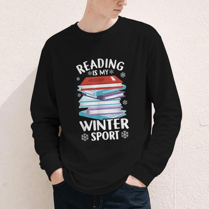 Winter Reading Book Bookworm Winter Youth Long Sleeve Tee