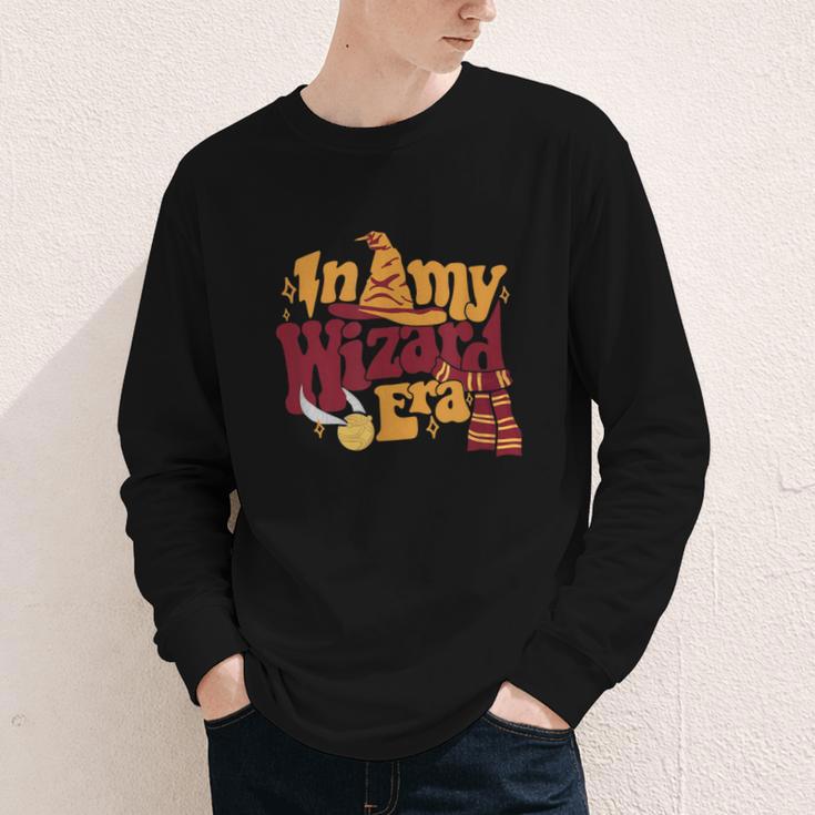 In My Wizard Era Groovy Bookish Fantasy Reader Book Lover Youth Long Sleeve Tee
