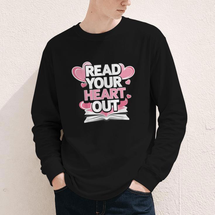 Women Read Your Heart Out Valentine's Day Teacher Book Youth Long Sleeve Tee