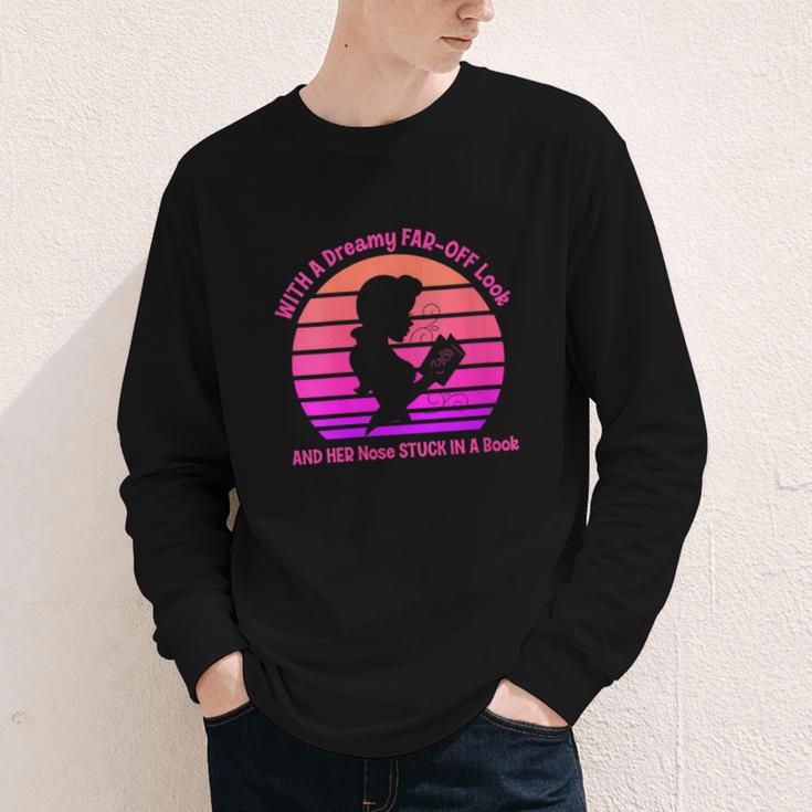 Women's With A Dreamy Far-Off Look And Her Nose Stuck In A Book Youth Long Sleeve Tee
