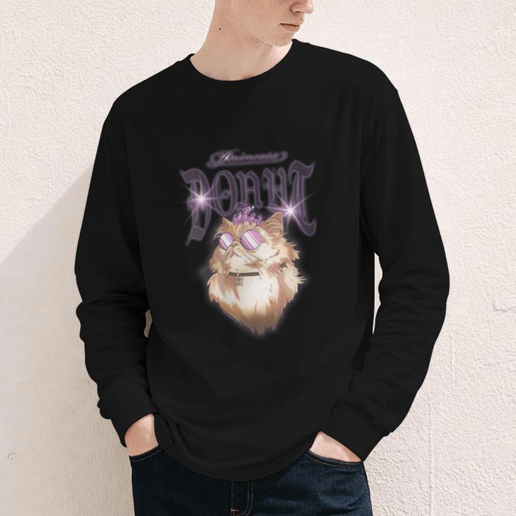 Women's Dungeon Crawler Carl Airbrushed Princess Donut Series Book Youth Long Sleeve Tee