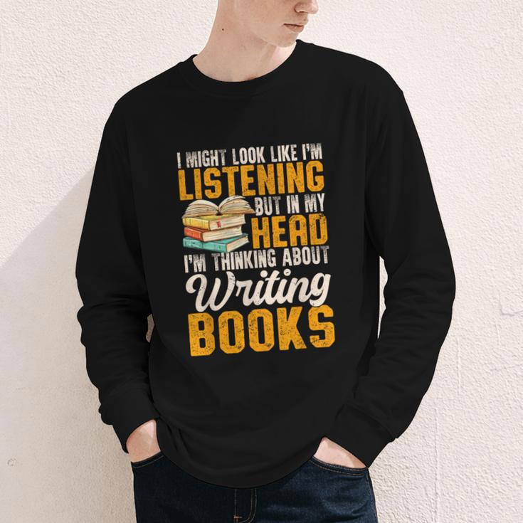 Writer Book Published Author Writers Men Women Youth Long Sleeve Tee