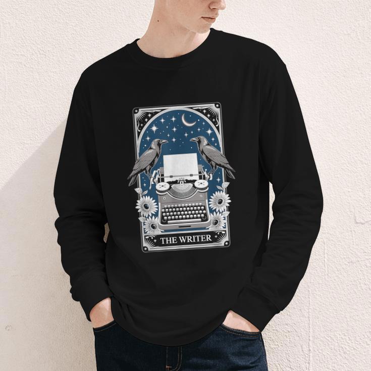 The Writer Typewriter Crow Writing Journalist Book Writer Youth Long Sleeve Tee The Writer Typewriter Crow Writing Journalist Book Writer Youth Long Sleeve Tee