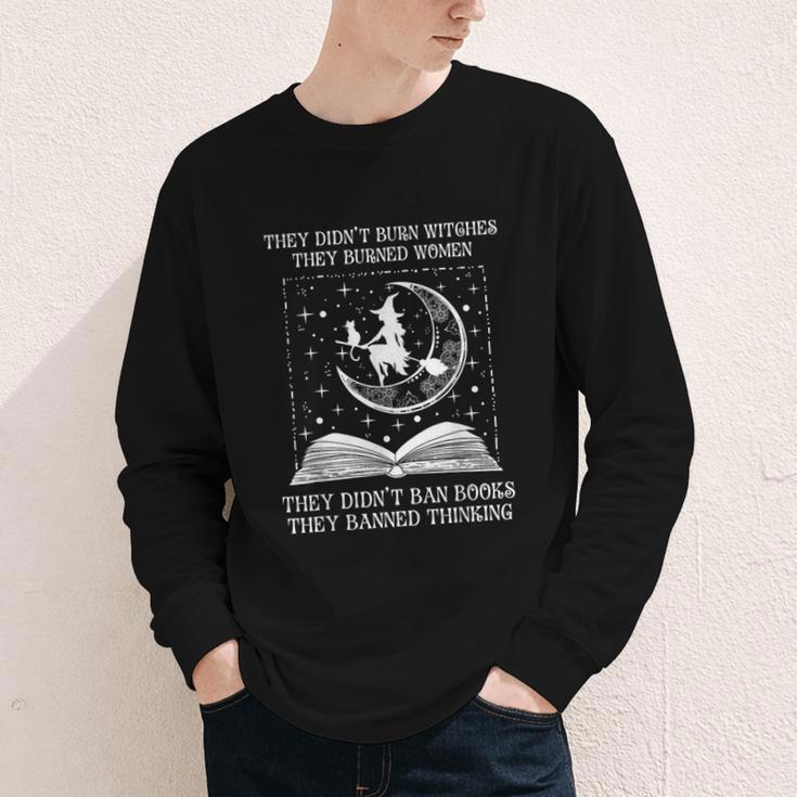 They Didn't Burn Witches Burned Women Books Feminist Women Youth Long Sleeve Tee They Didn't Burn Witches Burned Women Books Feminist Women Youth Long Sleeve Tee