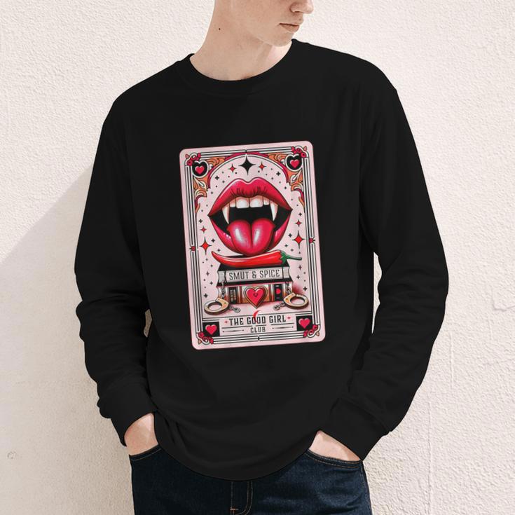 Yes Sir The Good-Girl The Good-Girl Tarot Card Smut Book Youth Long Sleeve Tee