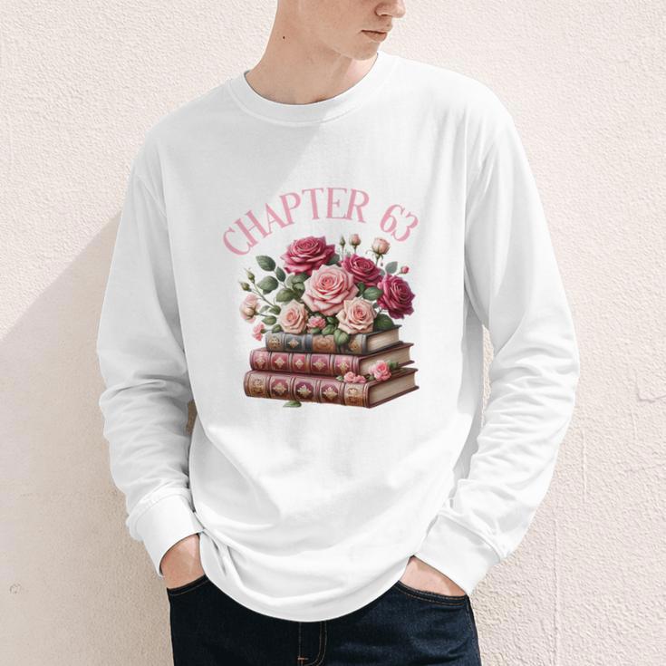63rd Birthday Chapter 63 Birthday Shirt Women Book Lover Premium Youth Long Sleeve Tee