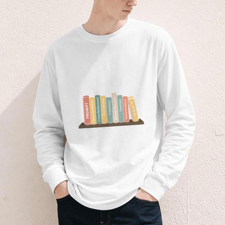 Applied Behavior Analysis Book Wildflower ABA RBT Therapist Youth Long Sleeve Tee