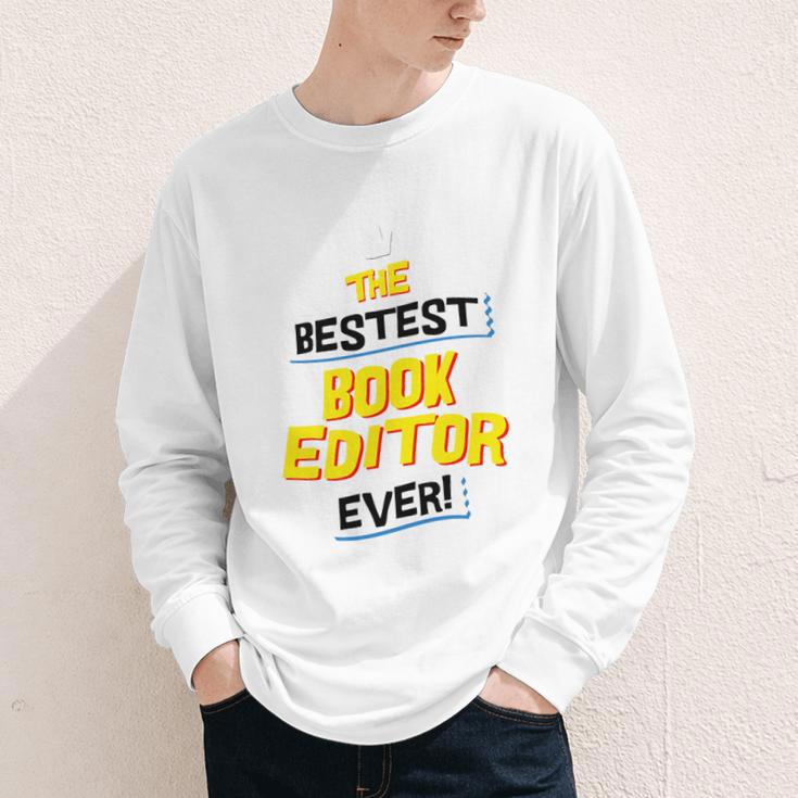 Best Book Editor Job Occupation Premium Tri-Blend Youth Long Sleeve Tee
