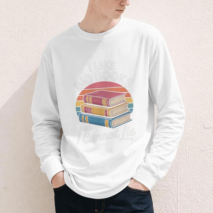 I Like Big Books Cannot Lie Librarian Reading Teacher Youth Long Sleeve Tee