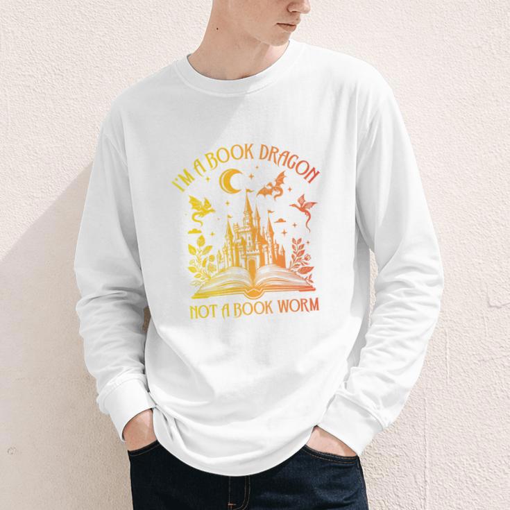 Book Dragon Not Book Worm Premium Youth Long Sleeve Tee