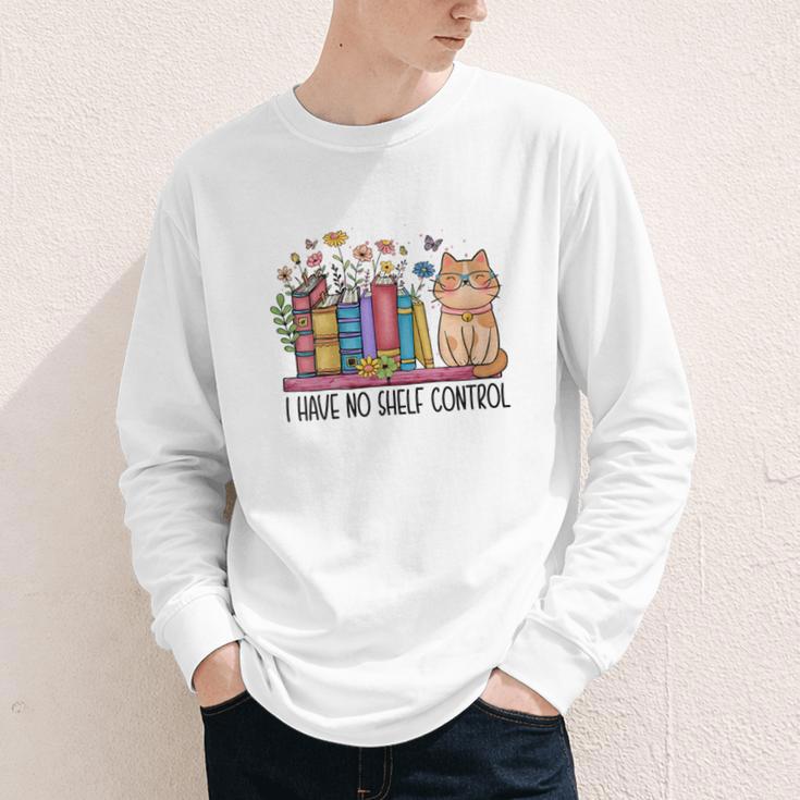 Book Lovers I Have No Shelf Control Youth Long Sleeve Tee