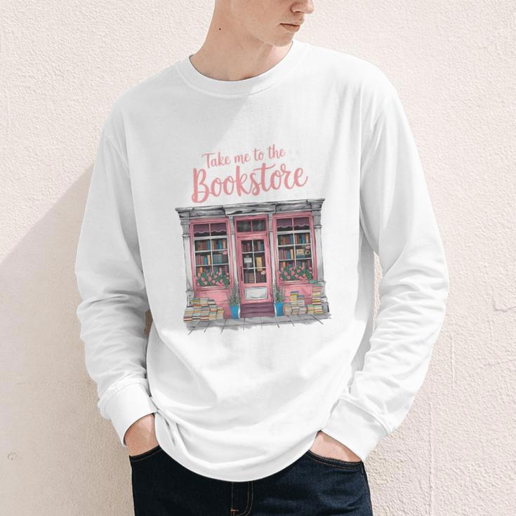 Take Me To The Book Store Librarians Valentine's Day Premium Youth Long Sleeve Tee