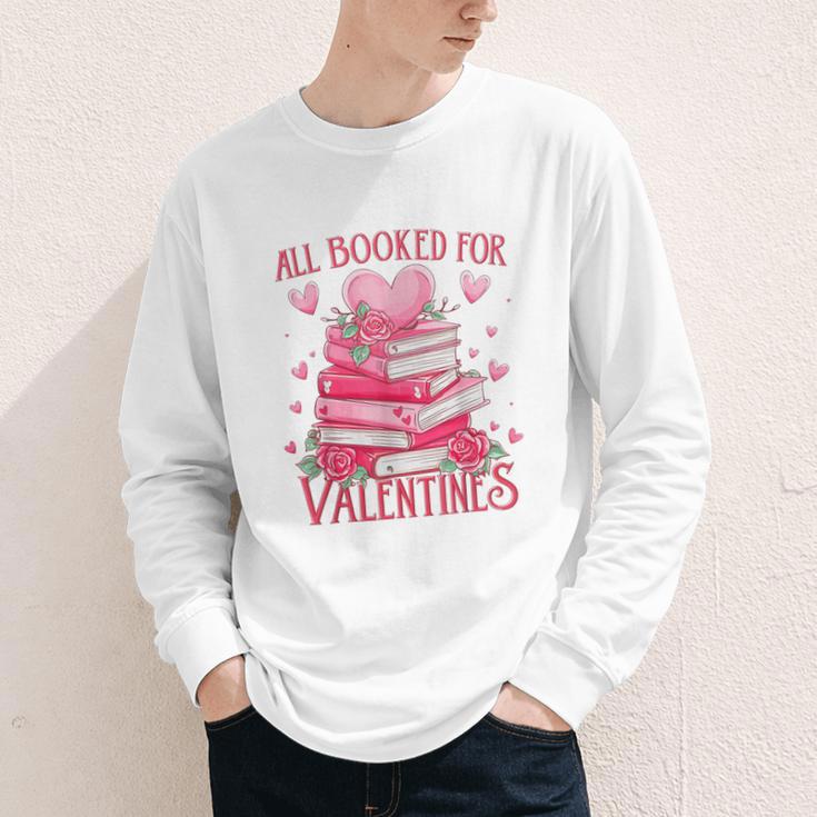 All Booked For Valentine Books Lover Teacher Floral Youth Long Sleeve Tee All Booked For Valentine Books Lover Teacher Floral Youth Long Sleeve Tee