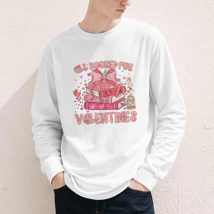All Booked For Valentines Book Lovers Teacher Kid Valentines Youth Long Sleeve Tee