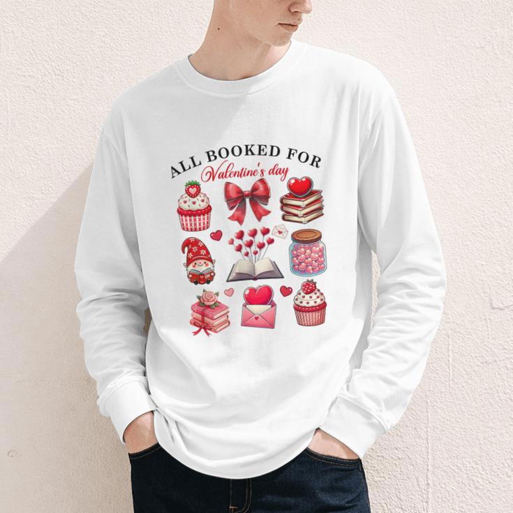 All Booked For Valentine's Day Book Lover Bookworm Bookish Youth Long Sleeve Tee All Booked For Valentine's Day Book Lover Bookworm Bookish Youth Long Sleeve Tee