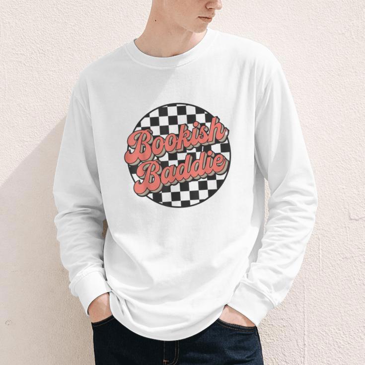Bookish Baddie Retro Aesthetic Typography Youth Long Sleeve Tee Bookish Baddie Retro Aesthetic Typography Youth Long Sleeve Tee