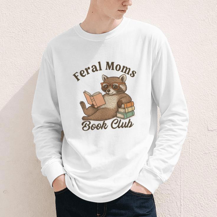 Bookish Feral Moms Book Club Raccoon Mother's Day Bookworm Youth Long Sleeve Tee Bookish Feral Moms Book Club Raccoon Mother's Day Bookworm Youth Long Sleeve Tee