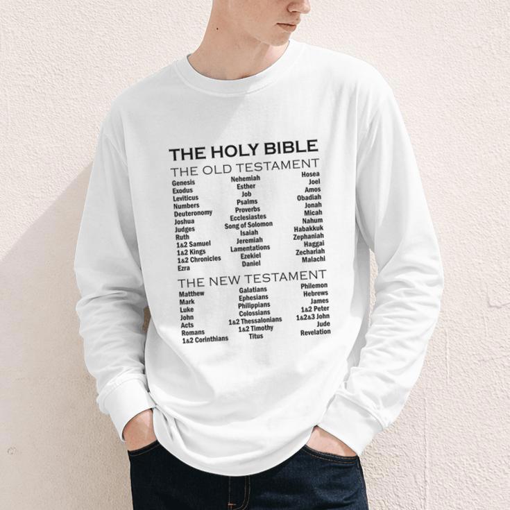 The Books Of The Bible Old And New Testament Complete List Youth Long Sleeve Tee