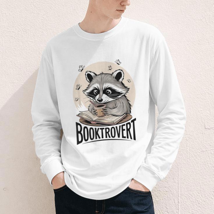 Booktrovert Raccoon Reading And Coffee For Book Lover Youth Long Sleeve Tee Booktrovert Raccoon Reading And Coffee For Book Lover Youth Long Sleeve Tee